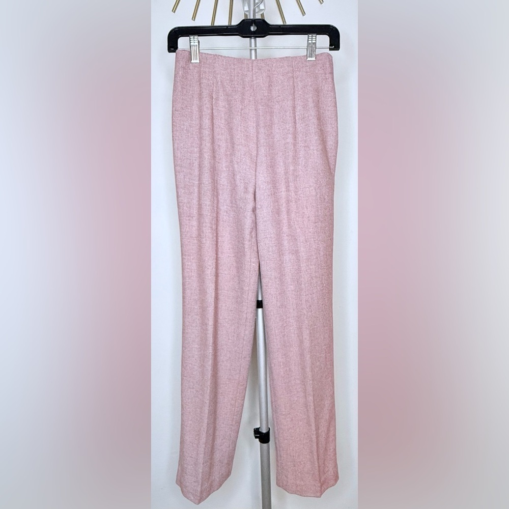 Vintage Chadwick’s pink wool blend tweed lined classic preppy pants career 2 EUC - Picture 2 of 11